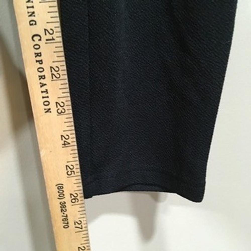 SHEIN Paperbag Tie Waist Tapered Dress Pants Women M Black Business Casual Party - Picture 4 of 10